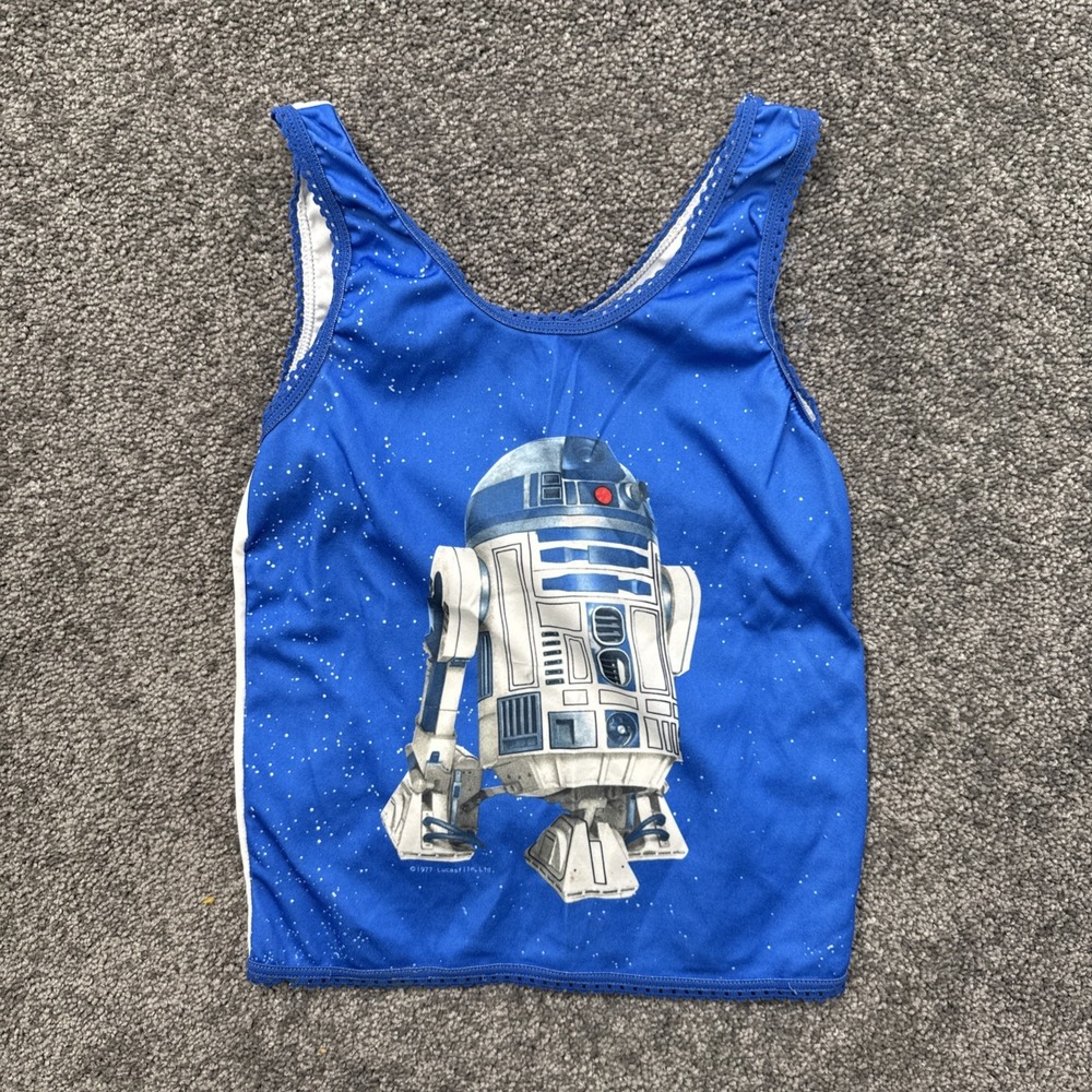 VTG R2D2 Kids 12/14 Star Wars Pajama Shirt 1977 Lucas Film Underroos Made in USA